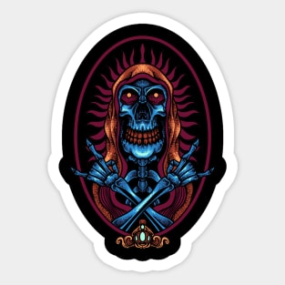 stylish skull Sticker